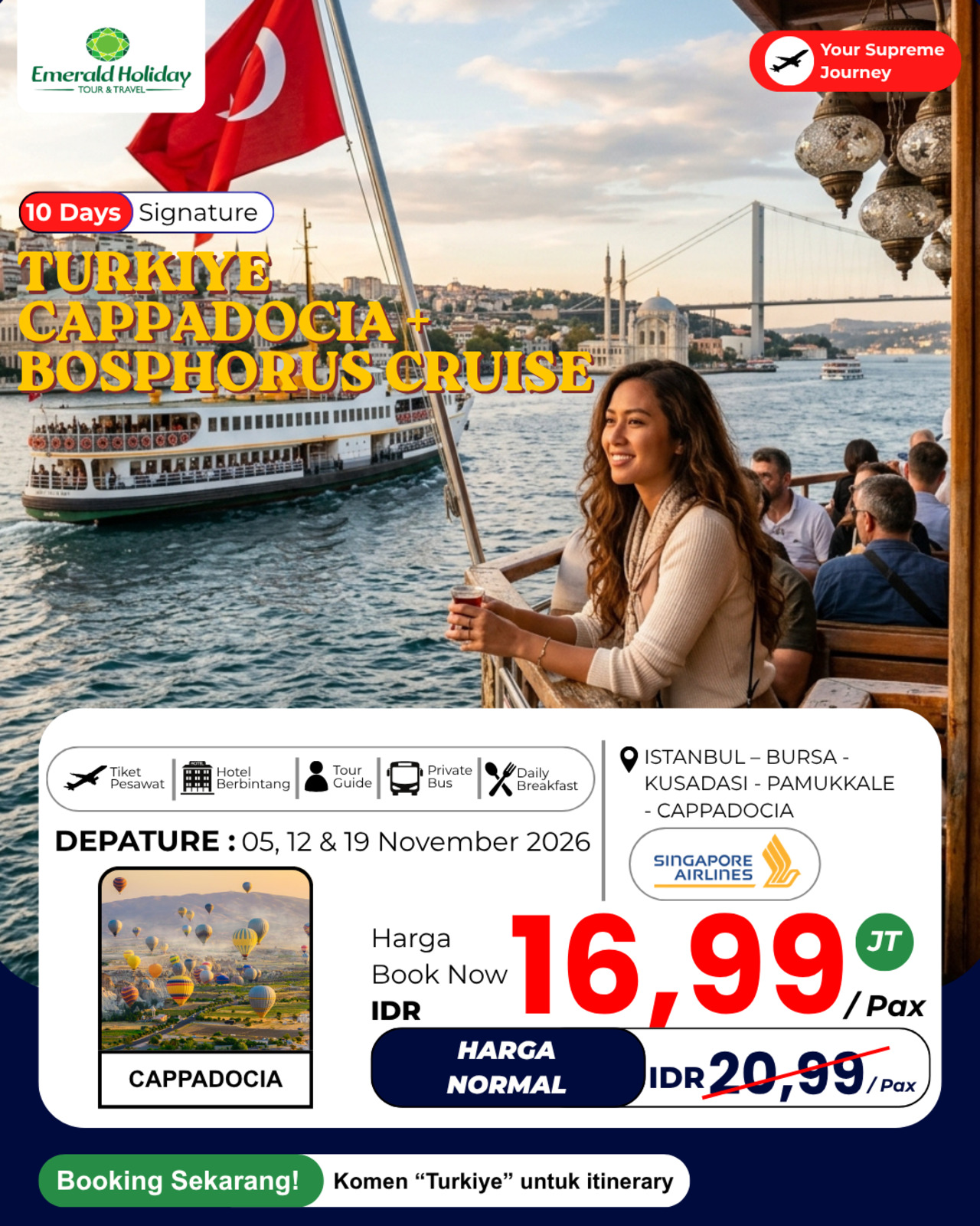 10D TURKIYE 5-19 NOV 26 CRUISE